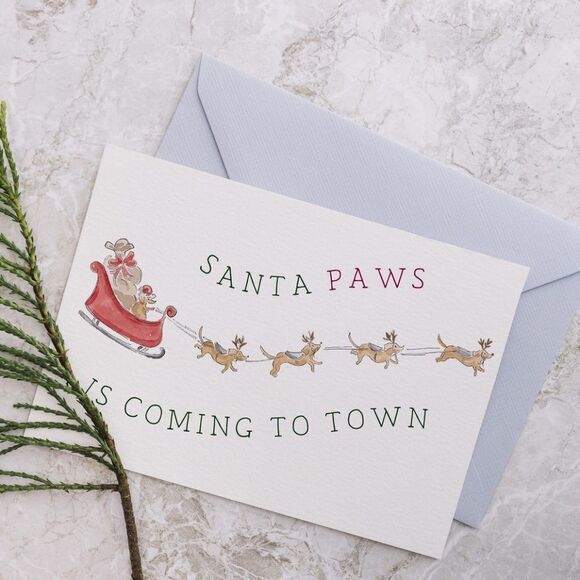 Santa Paws Christmas Cards - Picture 3 of 6